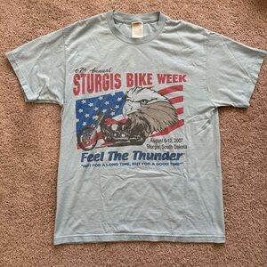 Y2K Sturgis Tee Blue 18x26” Medium